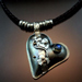 Sterling Silver Heart and Labradorite pendant